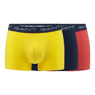 Pack of three multicoloured hipster trunks